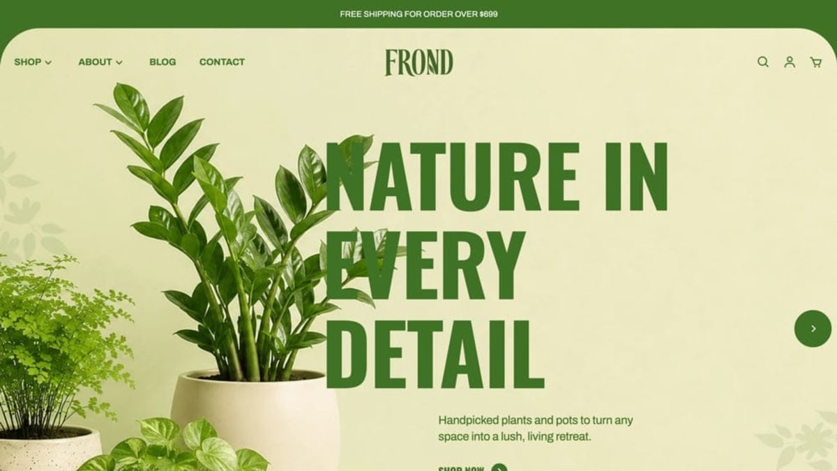 Frond Shopify theme
