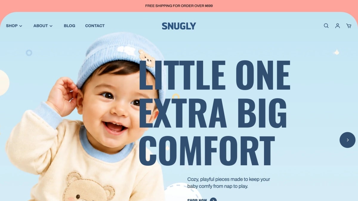 Snugly Shopify theme