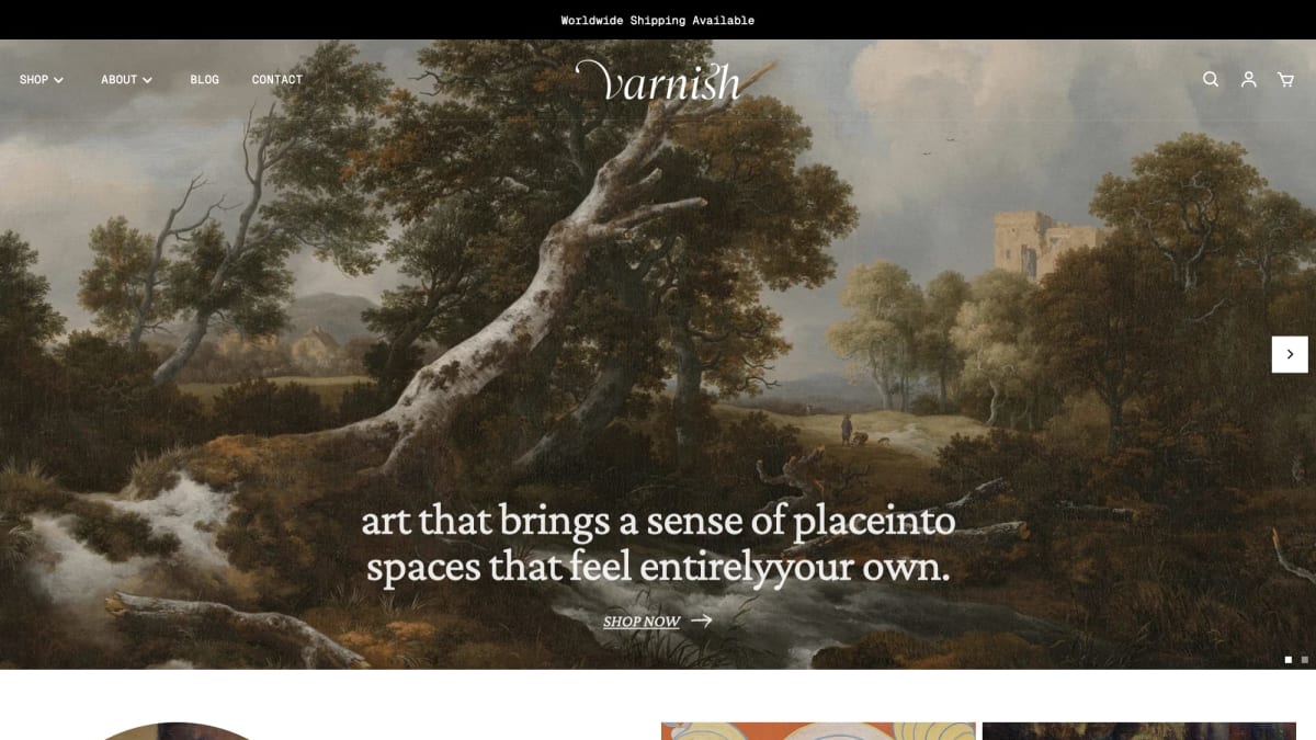 Varnish Shopify theme