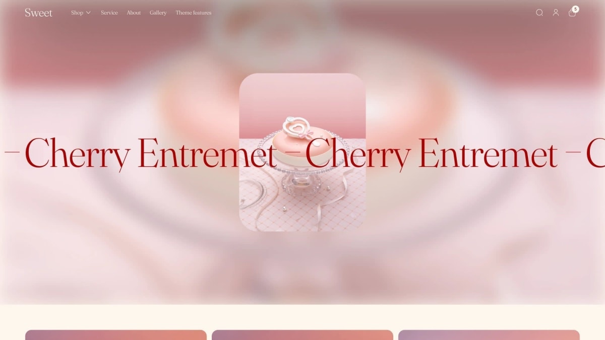 Gateau Shopify theme