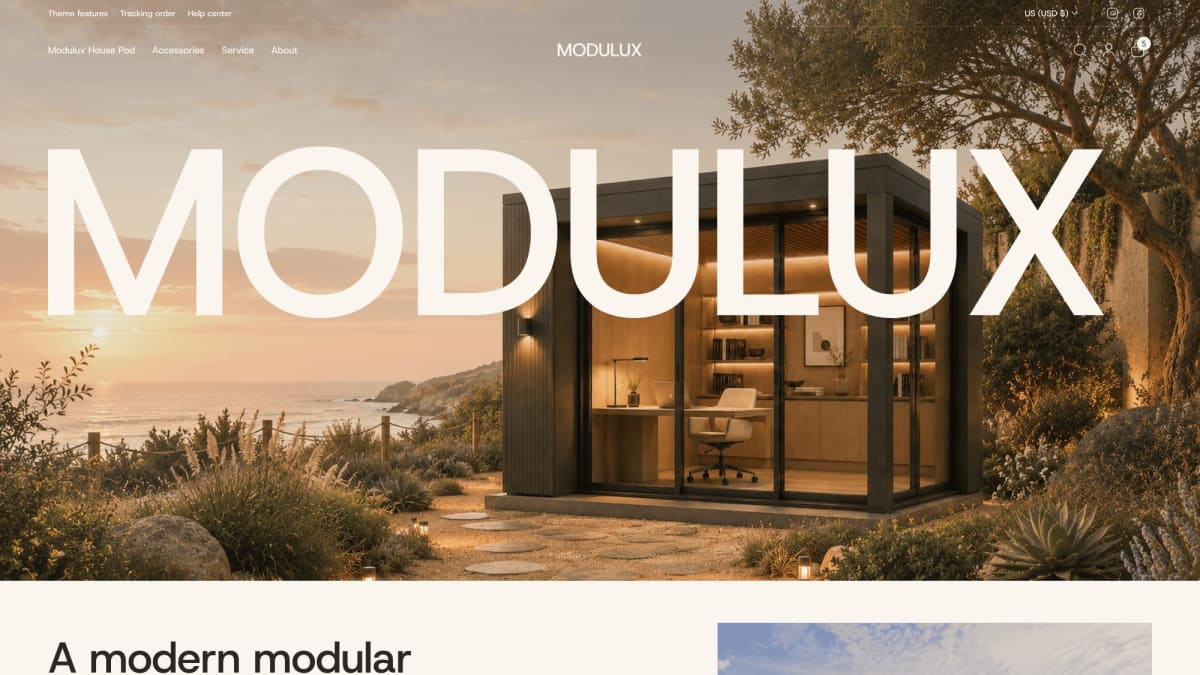 Modulux Shopify theme