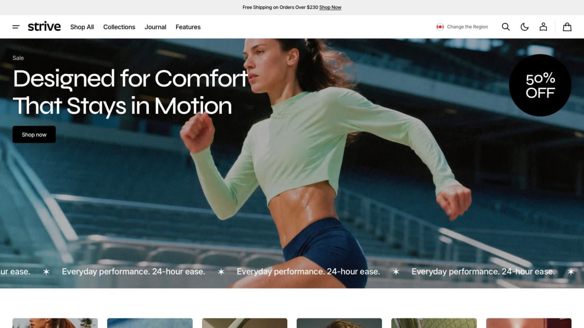 Strive Shopify theme