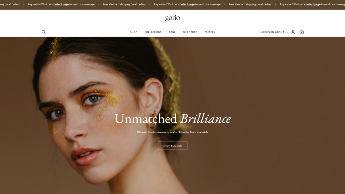 Gario Shopify theme