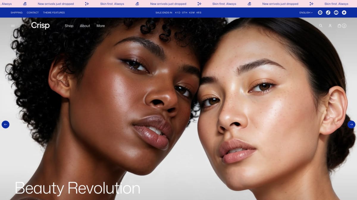 Crisp Shopify theme