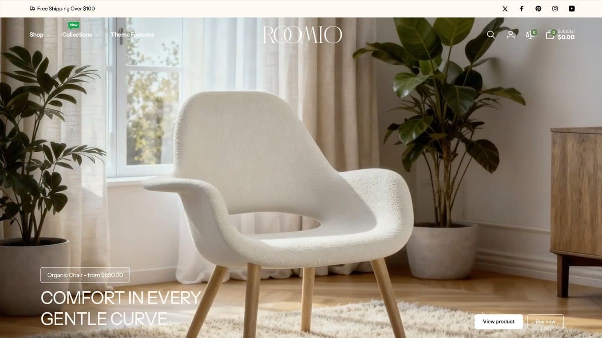 Roomio Shopify theme