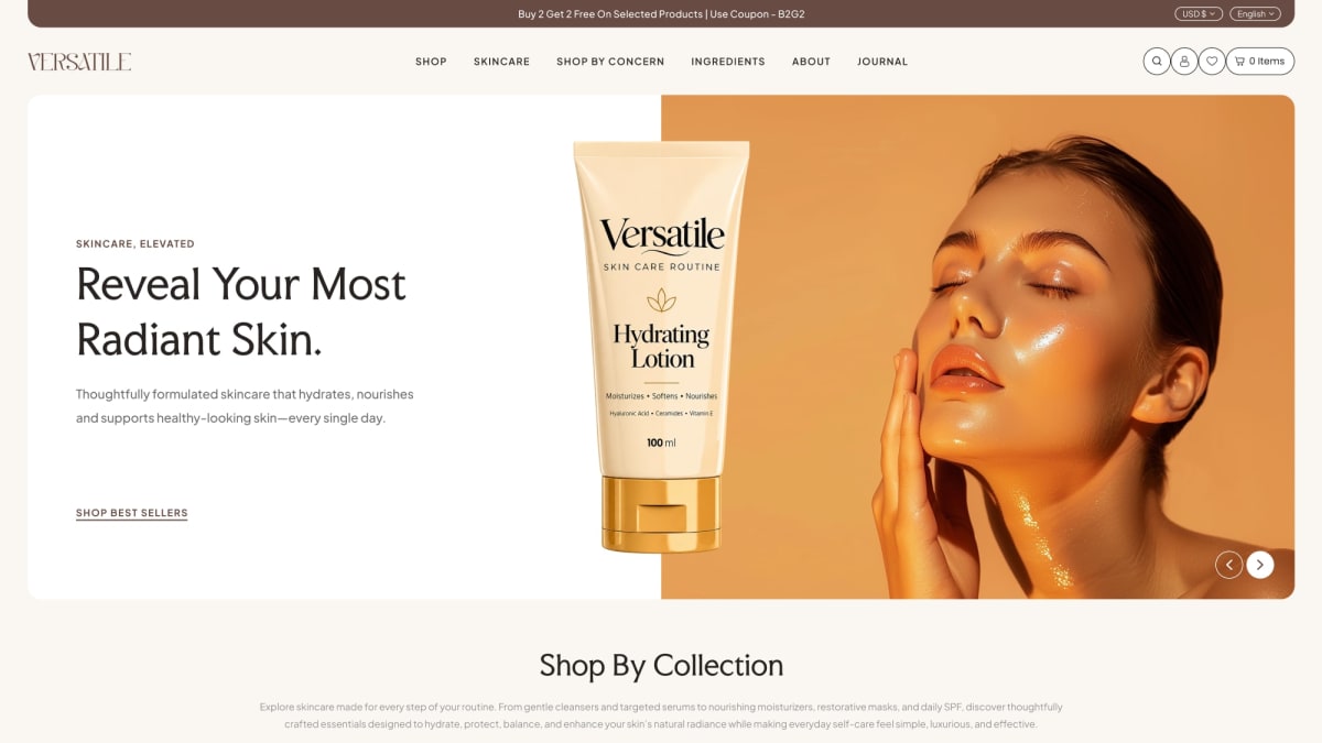 Versatile Shopify theme