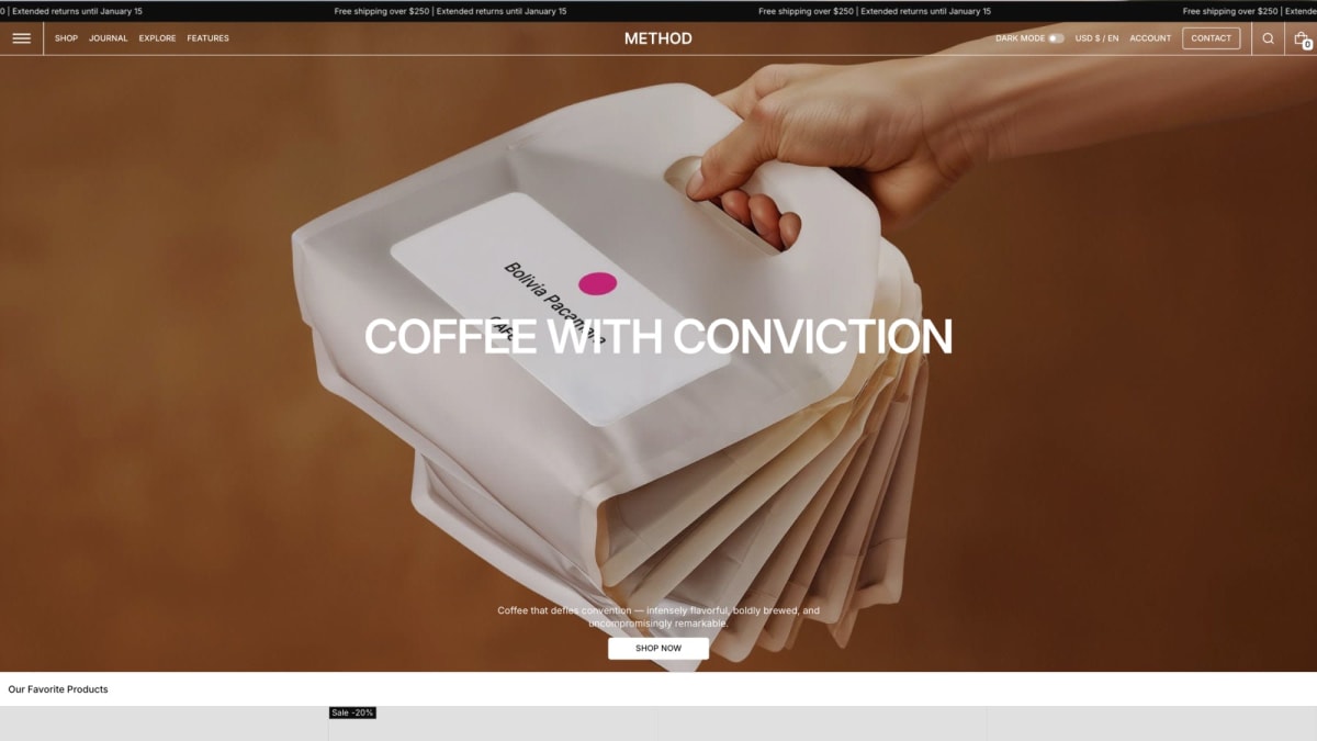 Method Shopify theme