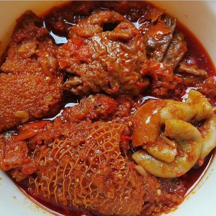 Ofada Rice with Ayamase Stew (Designer Stew)