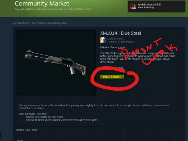 Botón de Inspección que no funciona Botón de inspección de Steam que no funciona