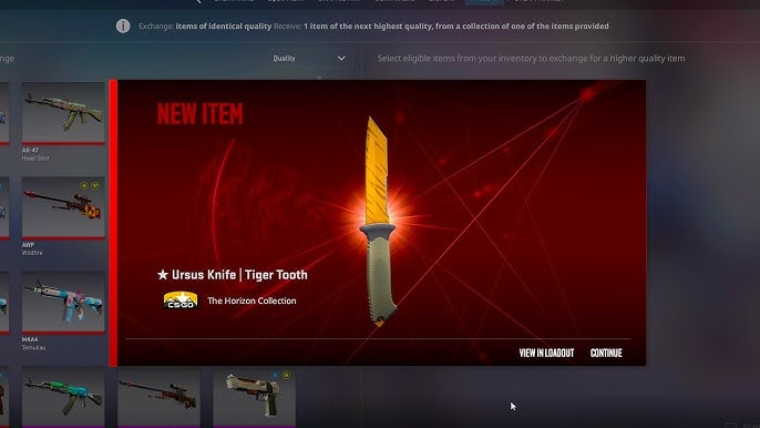 CS2 Trade-Up Contract Update CS2 Trade-Up Contract Screen