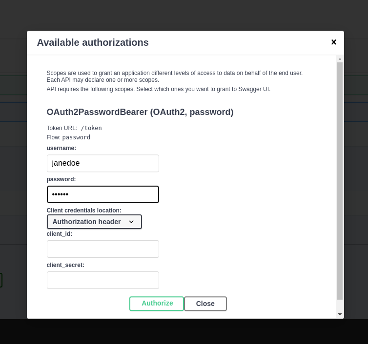 Authorize