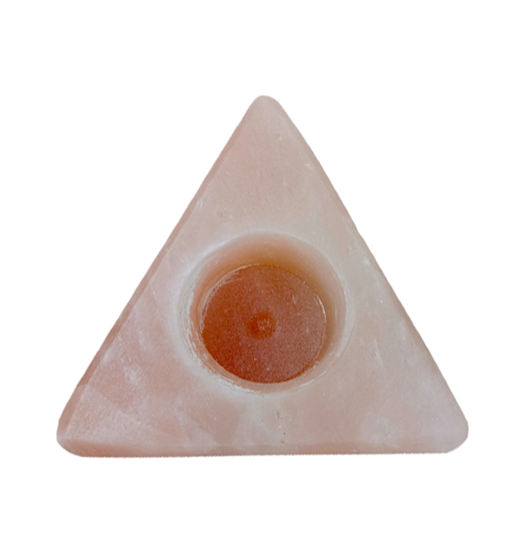 Triangle Shape Salt Candle Holder