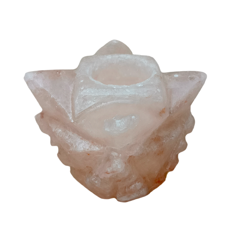 Rose Shape Salt Candle Holder