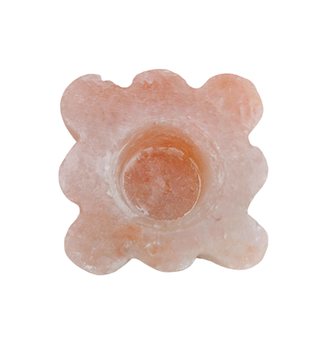 Cube Flower Shape Salt Candle Holder 2
