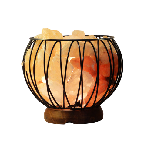 Iron rod Basket with Salt Chunks