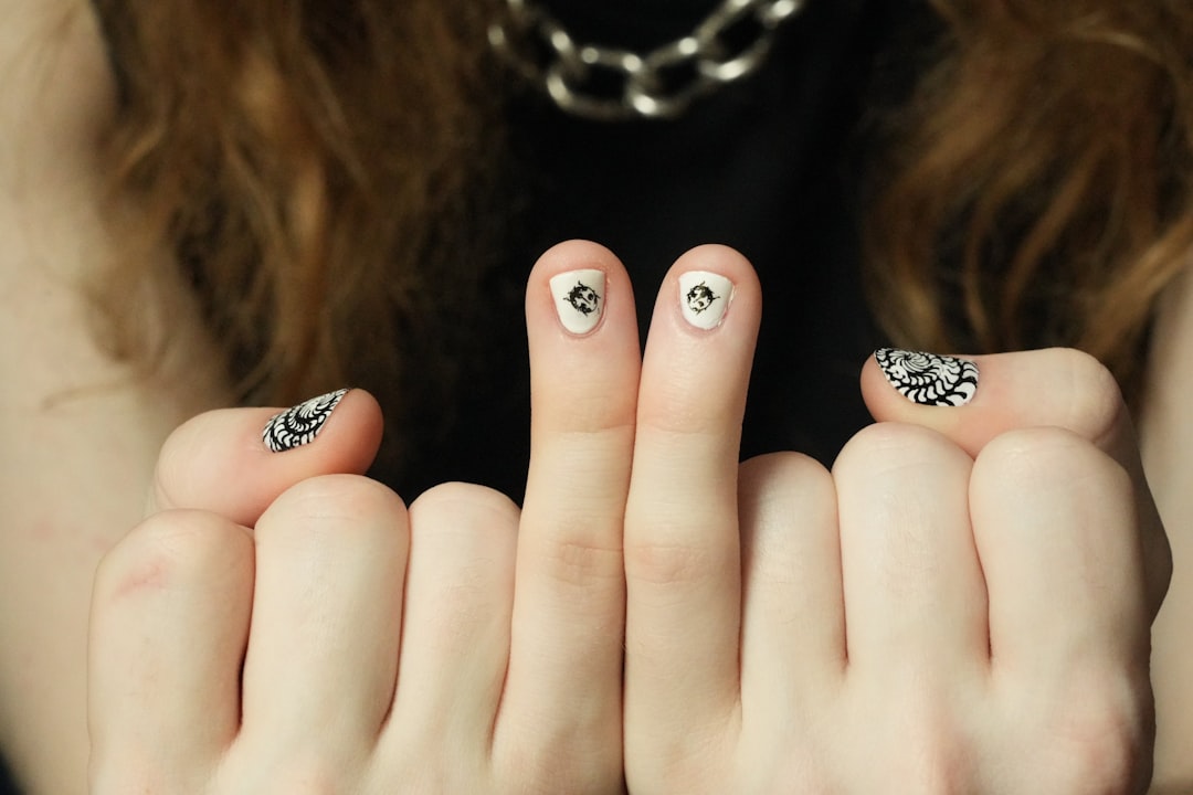 red cat eye nail art luxury