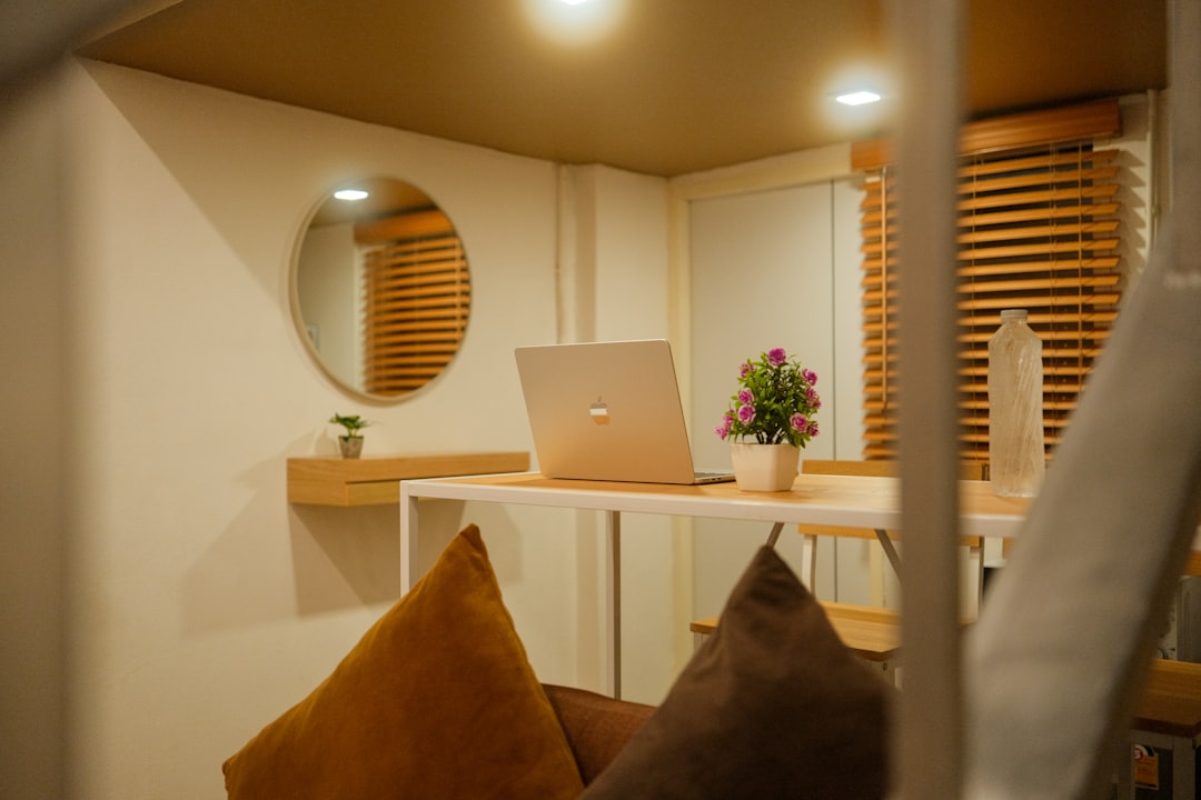 small cozy nail salon clean interior
