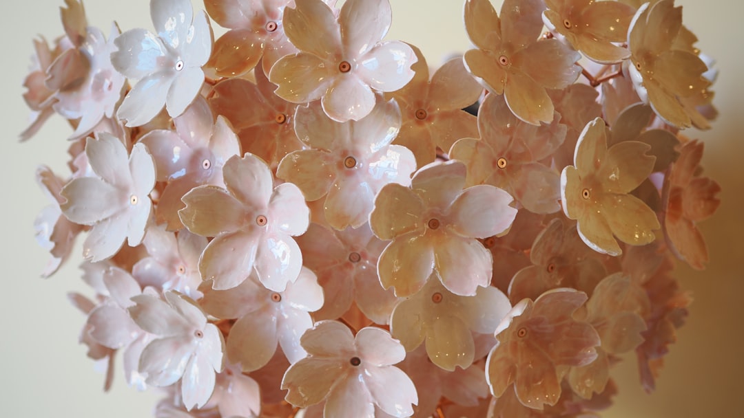 3D flower nail art close up detailed