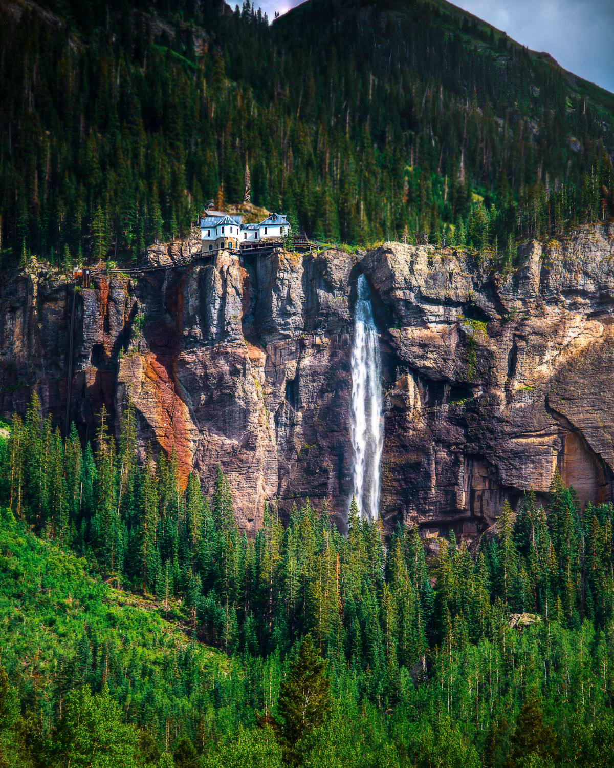 Bridal Veil Falls at Telluride fine art print - water & falls photography by Southbound Studios