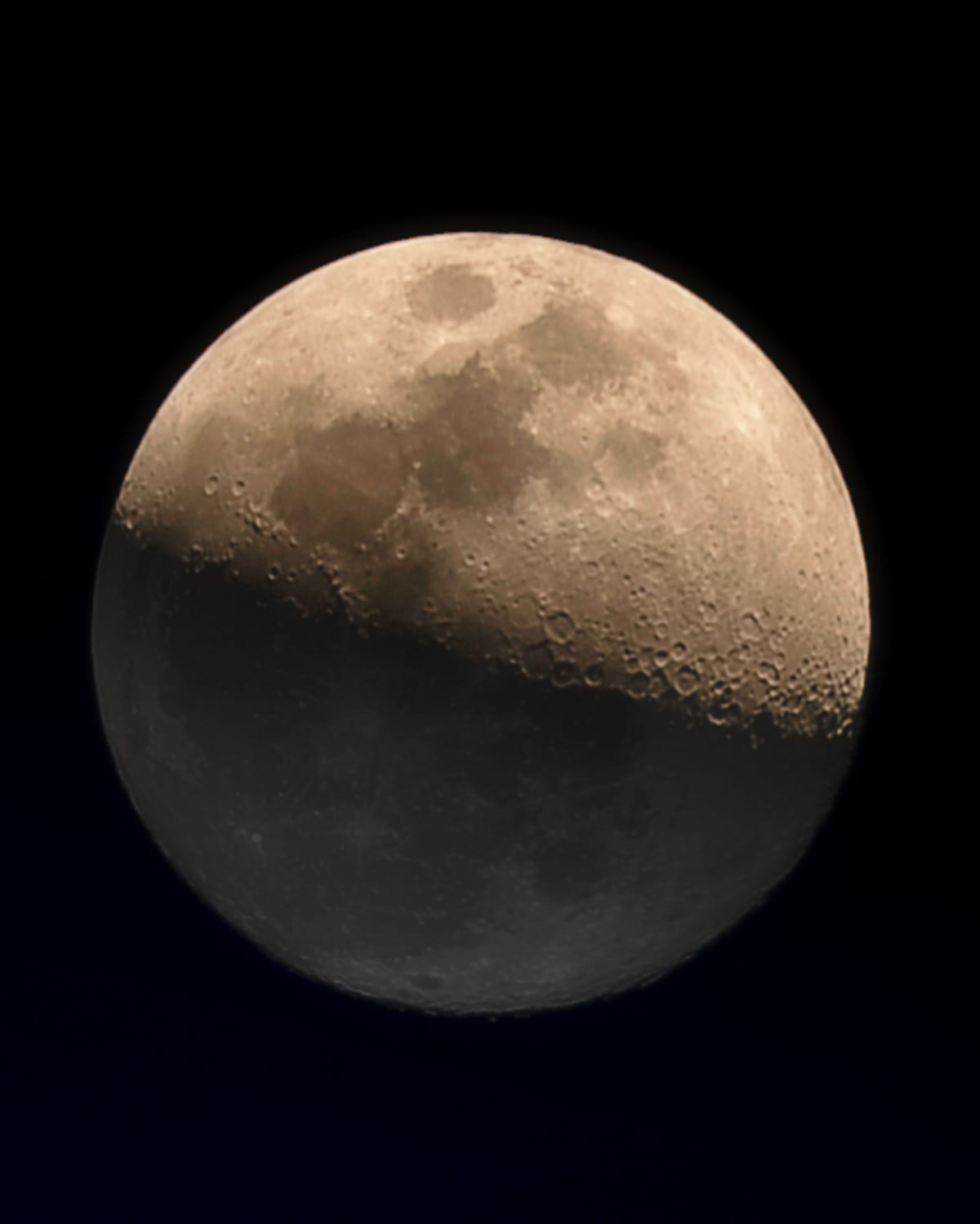 Gibbous Moon Portrait fine art print - night sky photography by Southbound Studios