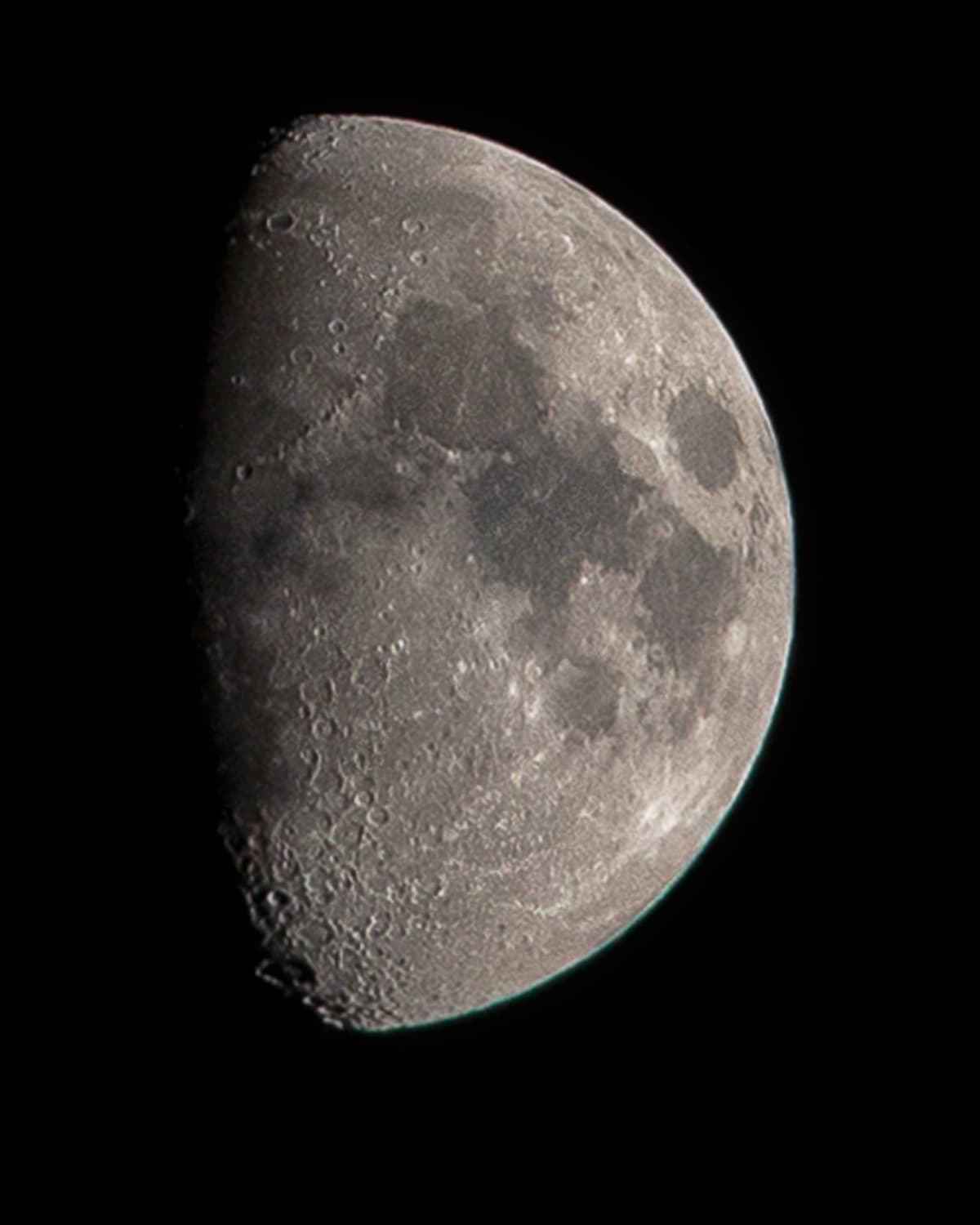 Waxing Gibbous in Silver fine art print - night sky photography by Southbound Studios
