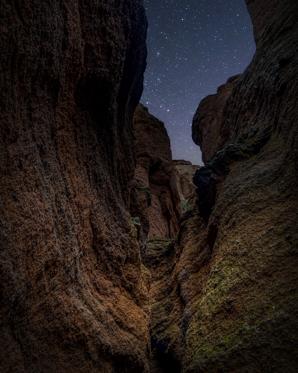 Starlight in the Slot Canyon fine art print - night sky photography by Southbound Studios