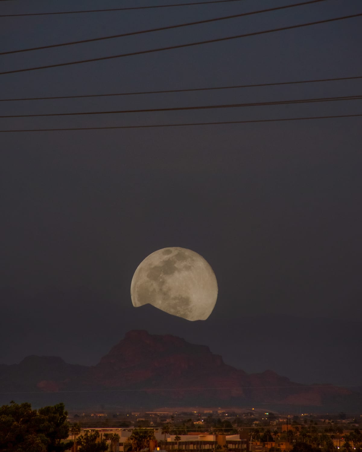 Supermoon Over Camelback Mountain fine art print - night sky photography by Southbound Studios