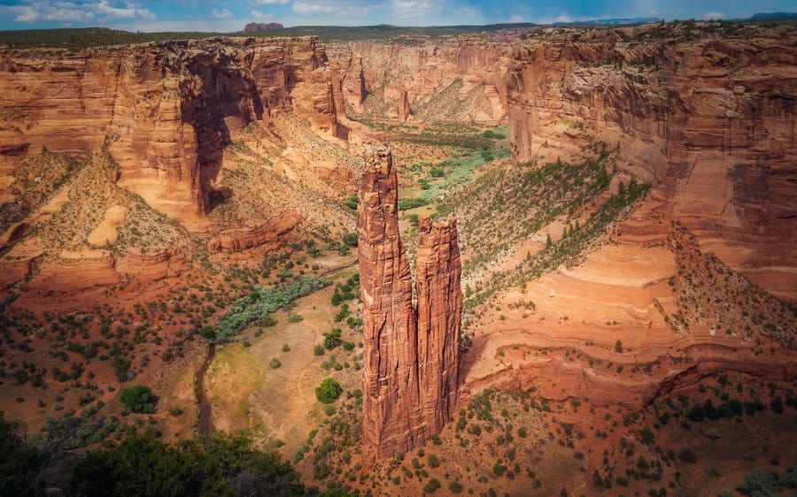 Spider Rock and Canyon de Chelly — Framed Print on gallery wall