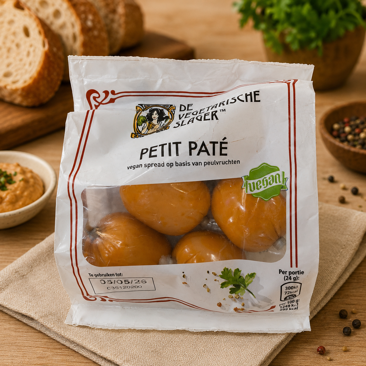 PETIT PATÉ vegan spread op basis van peulvruchten