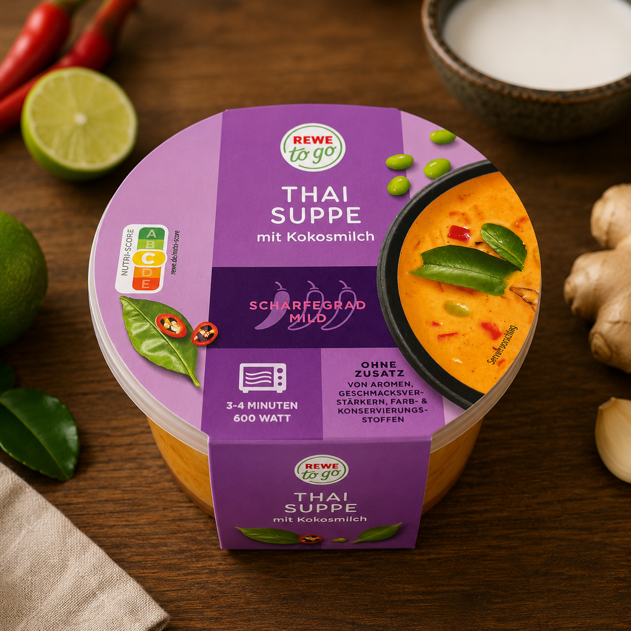 Thai Suppe mit Kokosmilch