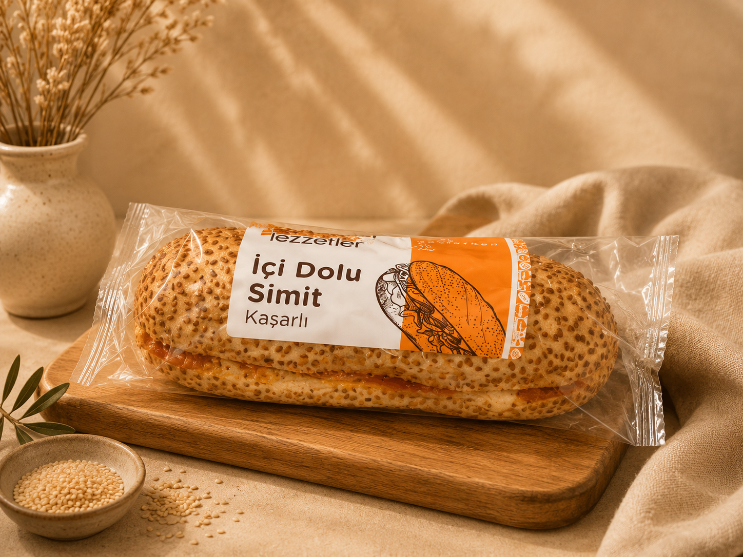İçi Dolu Simit Kaşarlı