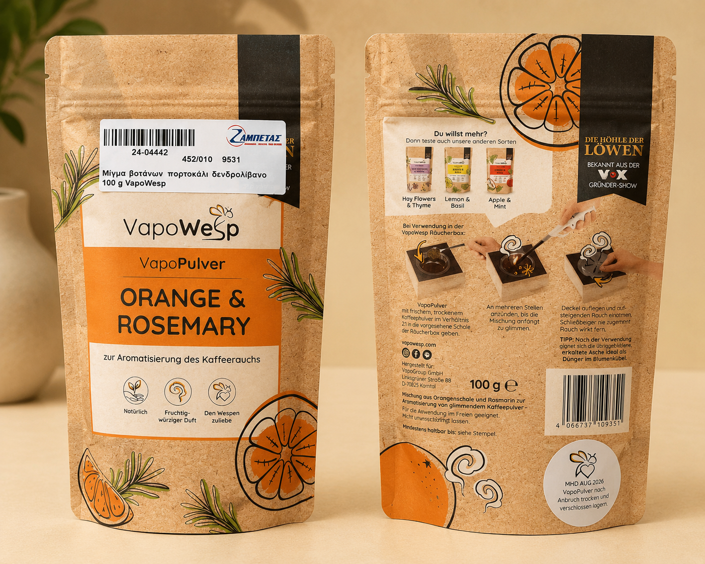 VapoPulver Orange & Rosemary