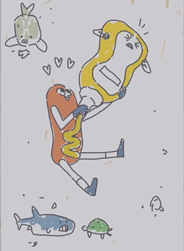 Hawtdawg Man putting mustard on himself