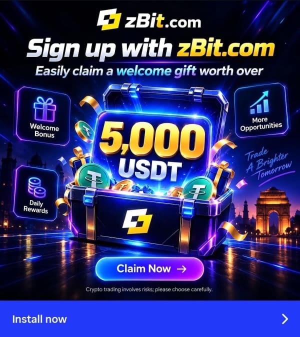 Claim Your 5,000 USDT Welcome Gift on zBit.com for sale by Mohd Yusuf Azad in Bhosari, Pimpri-Chinchwad, Maharashtra image 1