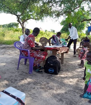  HFO Staff conducting the outreaches in Fangak county Oct 2020 in hard to reach areas – October 2020