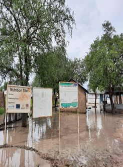  above show how Keew health facility look after heavy rainfall that include the   HFO field staff resident had submerged 