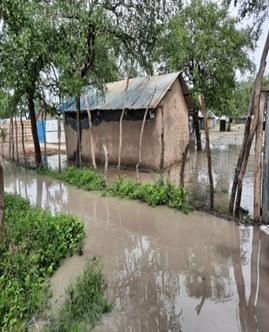  above show how Keew health facility look after heavy rainfall that include the   HFO field staff resident had submerged 