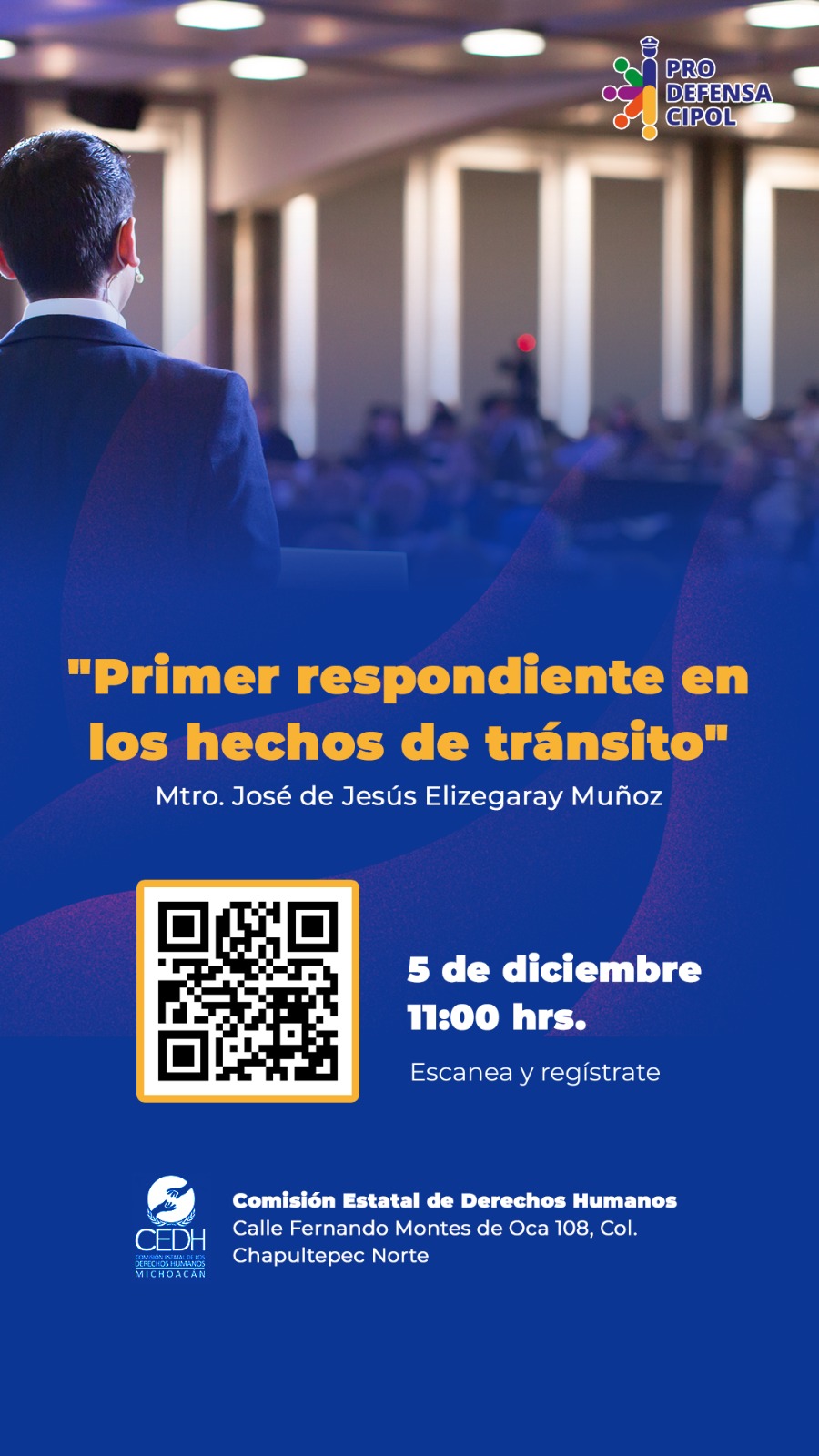 Primer respondiente en los hechos de tránsito