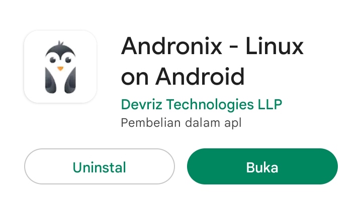 Andronix Play Store - Cara Instal Distro Linux di Android