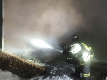 В Кимовске произошёл пожар в гараже