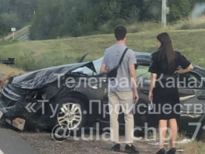 В Тульской области перед поворотом на поселок Рассвет произошло серьёзное ДТП