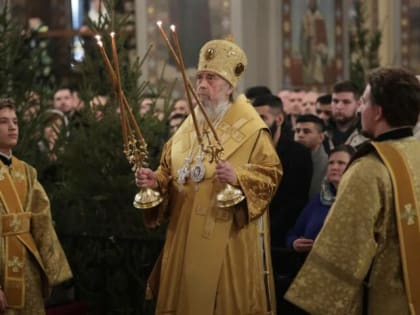В храмах Тульской области прошли рождественские богослужения
