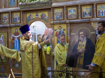 В Тульской области восстановили уникальную икону преподобного Серафима Саровского
