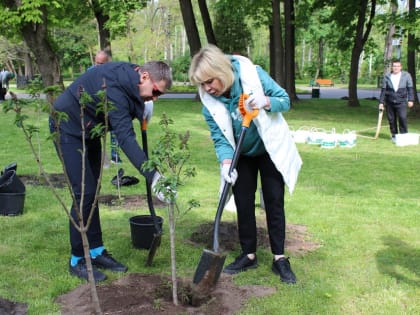 Ольга Слюсарева приняла участие в открытии Зеленого Марафона
