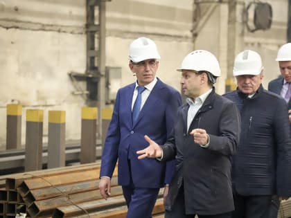 Глава администрации Тулы посетил ООО «Металлопрокатный завод»