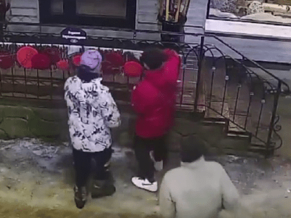 В Щекине вандалы повредили украшения цветочного магазина