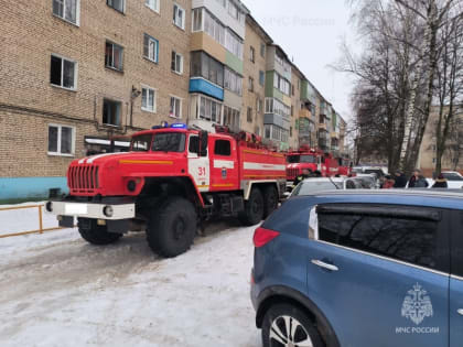 При пожаре в Щекино было эвакуировано 10 человек