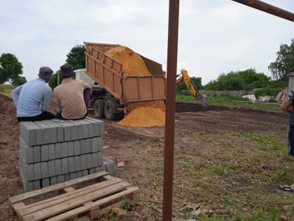 Обустройство спортивной площадки в с.Карачево Кимовского района