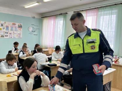 Тульские автоинспекторы провели урок безопасности для школьников