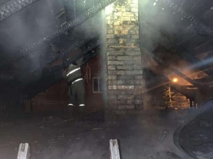 В Новомосковске горел дом и мусор